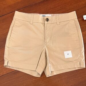 Old Navy Tan Flat-Front Women’s 5" Shorts